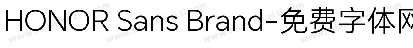 HONOR Sans Brand字体转换